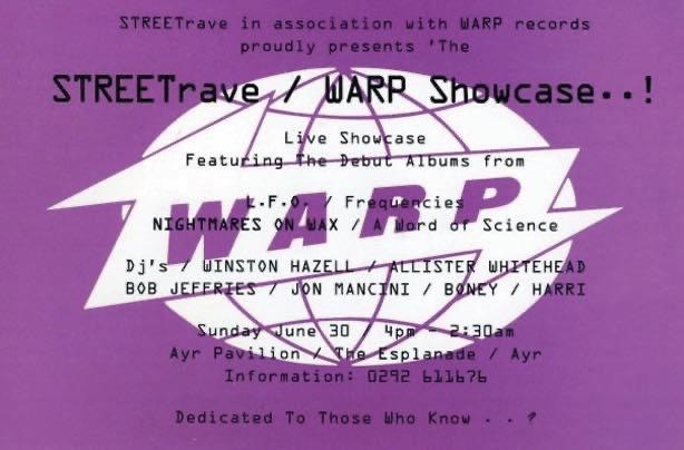 STREETrave x WARP Records Showcase feat. LFO and Nightmares on Wax
